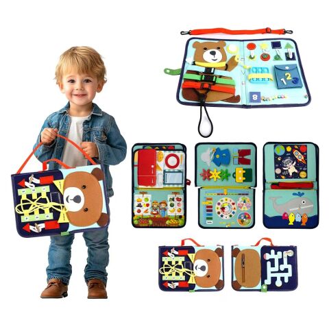 2Kids Toys Senzorická busy kniha Medvídek