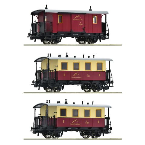 Roco 3dílná sada ozubnicového osobního vlaku Sonnblick-Bahn - 6200063