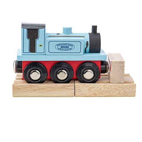 Bigjigs Rail Dřevěný vláček Teriér modrý