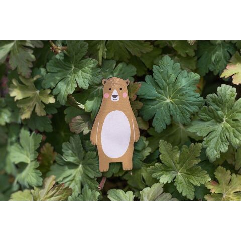 BeWooden Dřevěná nálepka na zeď i jinam méďa Péťa