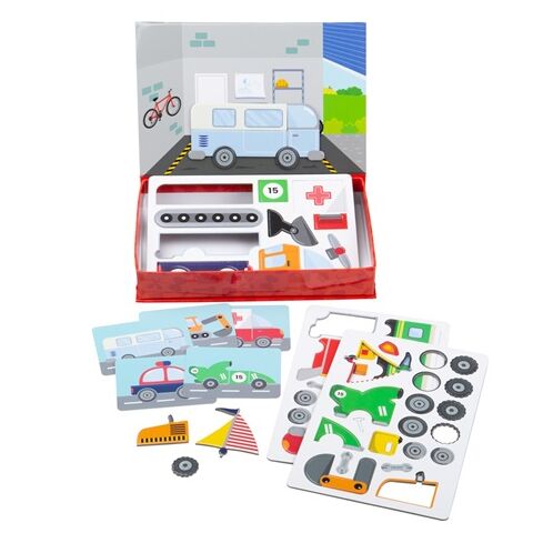 Bigjigs Toys Magnetické puzzle Mechanik