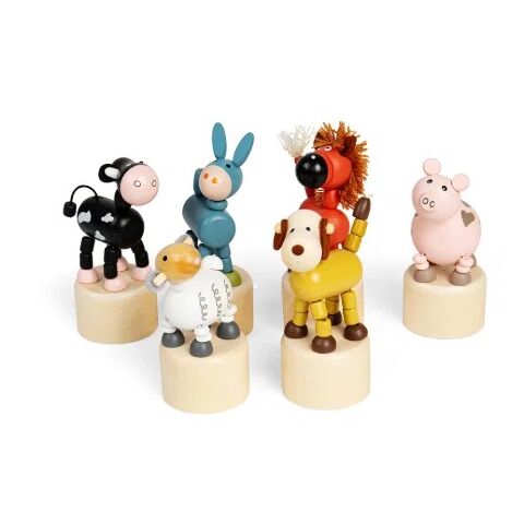 Bigjigs Toys Dřevěná mačkací zvířátka 1 ks