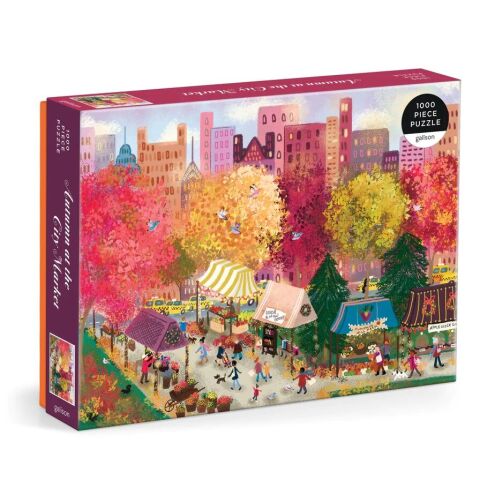 Galison Puzzle Podzim na městském trhu 1000 dílků