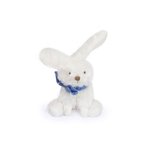 Doudou Plyšový králíček s šátkem 12 cm modrá s hvězdičkami