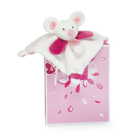 Doudou Dárková sada - Plyšová mini hračka muchláček 20 cm