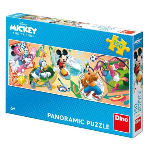 Dino Puzzle Mickey s kamarády sportují 150 dílků