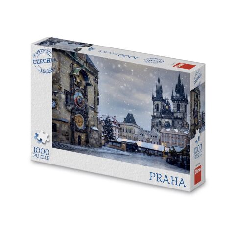 Dino Puzzle Zimní orloj 1000 dílků