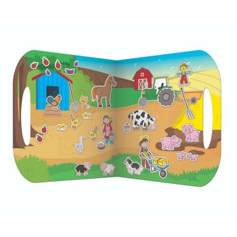 Fiesta Crafts Znovupoužitelné samolepky se scénou Farma