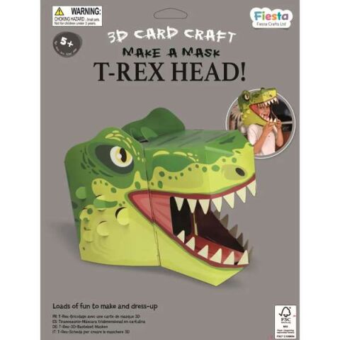 Fiesta Crafts Kreativní sada 3D maska T. rex