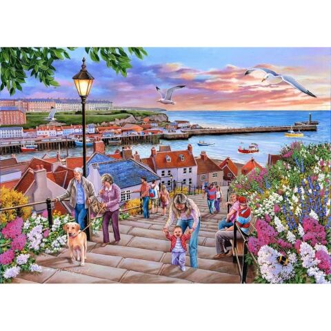 HOP Puzzle 199 schodů ve Whitby 1000 dílků