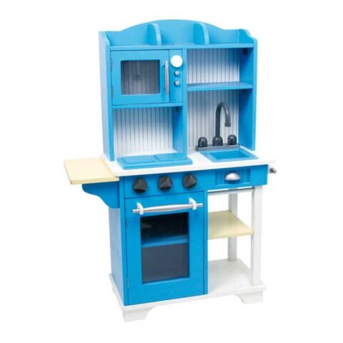 small foot Dětská dřevěná modrá kuchyňka