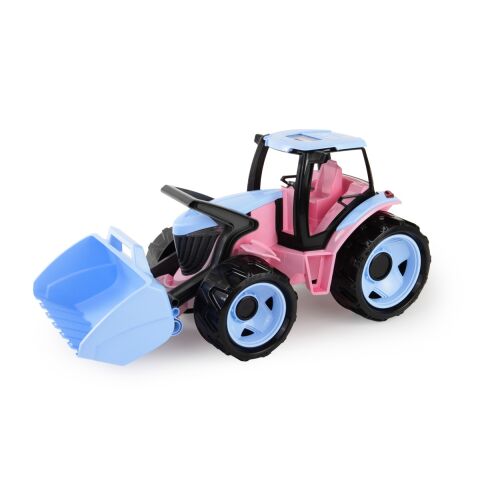 Lena Traktor se lžíci modro růžový
