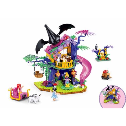 Sluban Girls Dream Čarodějky M38-B1057 Kouzelný stromový dům