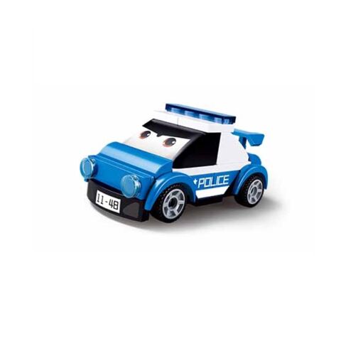 Sluban Power Bricks M38-B1072G Natahovací autíčko s očima Policie