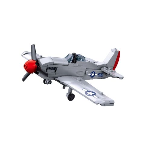 Sluban Model Bricks M38-B1617A Stíhací letoun P-51D Mustang v měřítku 1:72