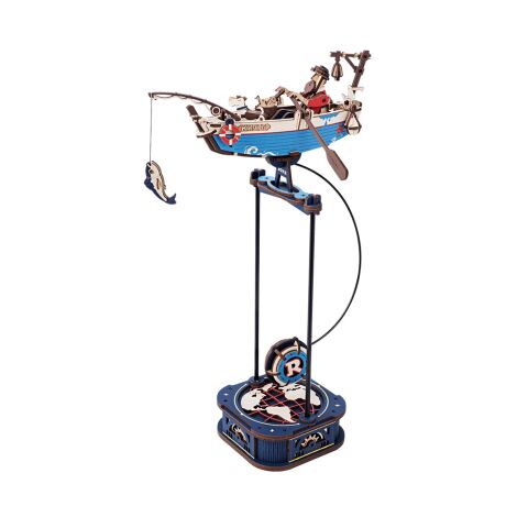 RoboTime 3D mechanická skládačka Rybářská loď s kyvadlem