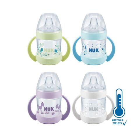 NUK Nature Sense lahvička na učení s kontrolou teploty (6-18m) 150 ml 1 ks