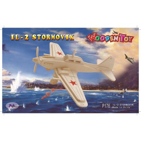 Woodcraft Dřevěné 3D puzzle letadlo IL2