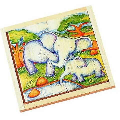 Voila Dřevěné puzzle SLON