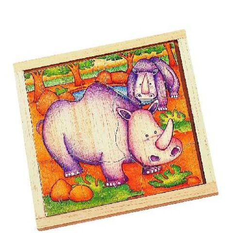 Voila Dřevěné puzzle NOSOROŽE