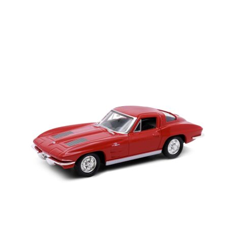 Welly 1963 Chevrolet Corvette 1:34 červený