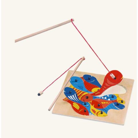 Bino Magnetická hra puzzle rybičky s udičkou