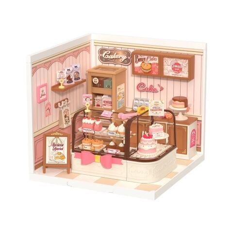 RoboTime 3D dřevěná skládačka Miniatura domečku Cukrárna Tasty