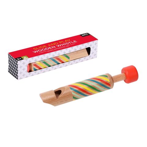 Petit Collage Dřevěná velká píšťalka s proužky