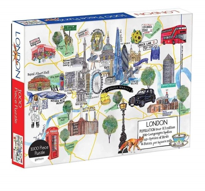 Levně Galison Puzzle mapa Londýna 1000 dílků