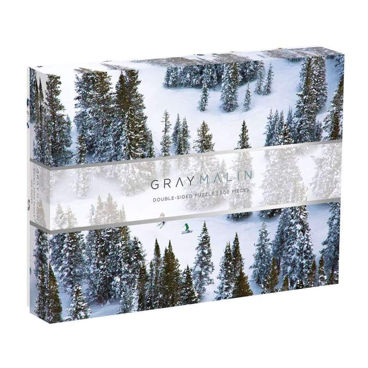Levně Galison Oboustranné puzzle Sníh Gray Malin 500 dílků