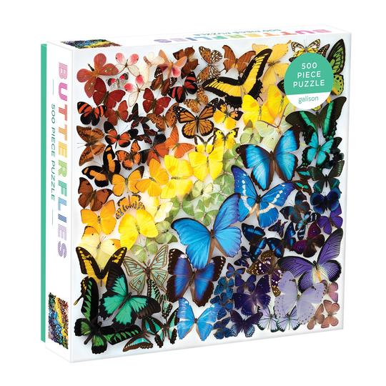 Levně Galison Puzzle Duhoví motýli 500 dílků