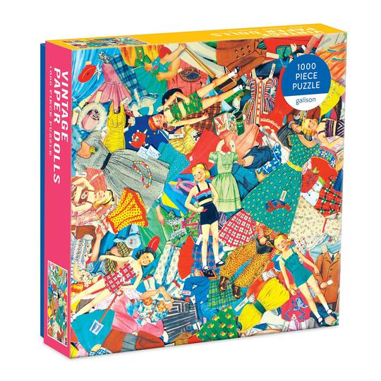 Levně Galison Puzzle Papírové panenky Vintage 1000 dílků