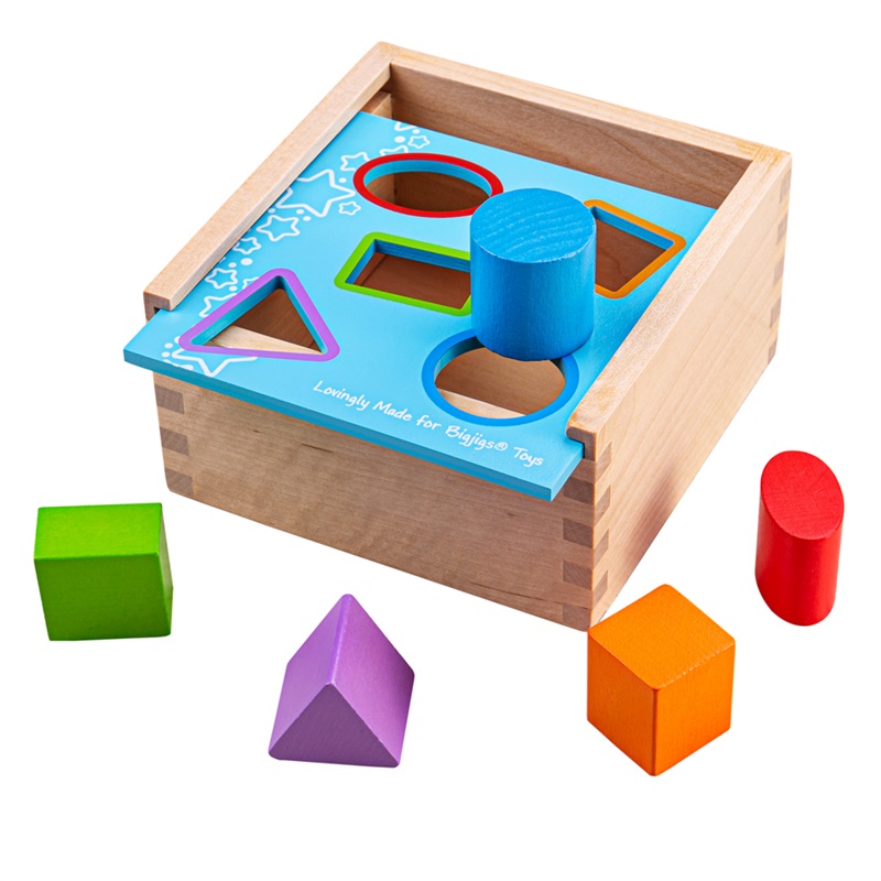 Levně Bigjigs Toys Vkládací krabička s tvary