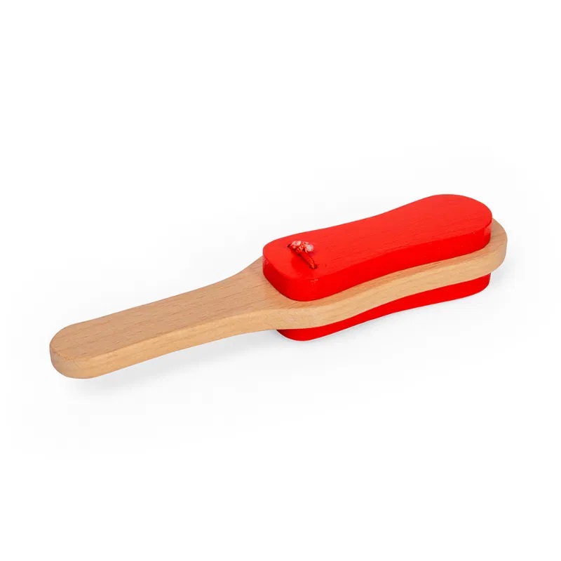 Bigjigs Toys Dřevěné kastaněty s rukojetí