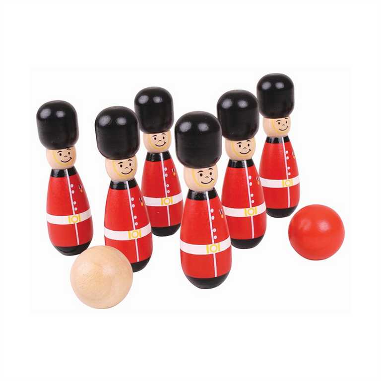Levně Bigjigs Toys Kuželky angličtí gardisti