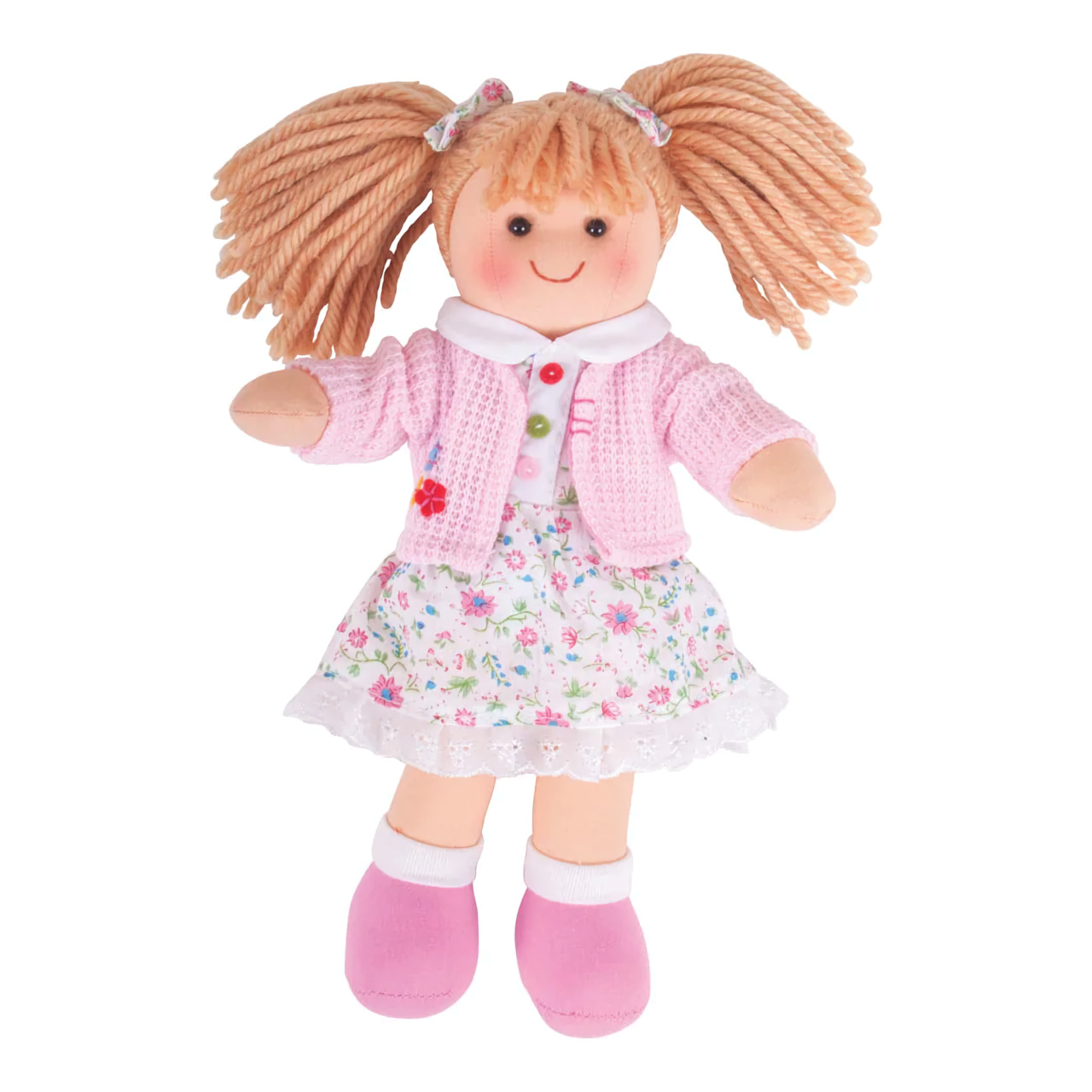 Levně Bigjigs Toys Látková panenka Poppy 28 cm