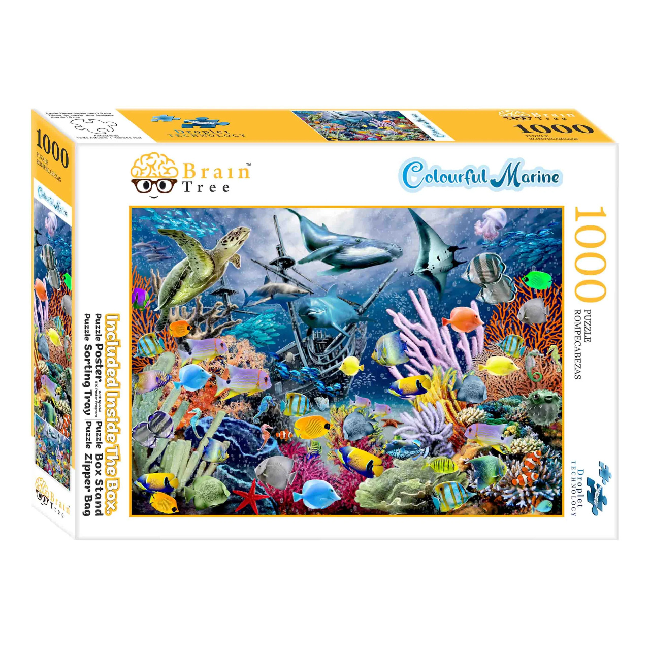 Levně Brain Tree Puzzle Pestré moře 1000 dílků
