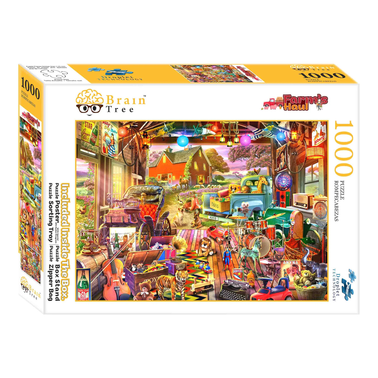 Levně Brain Tree Puzzle Zásoba hraček 1000 dílků