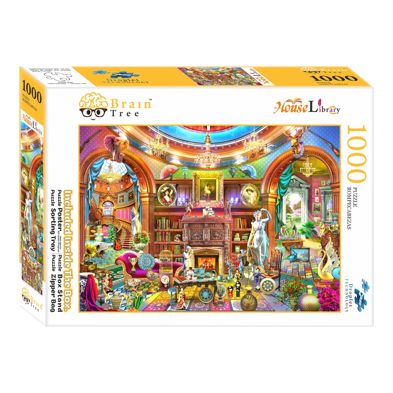 Levně Brain Tree Puzzle Domácí knihovna 1000 dílků