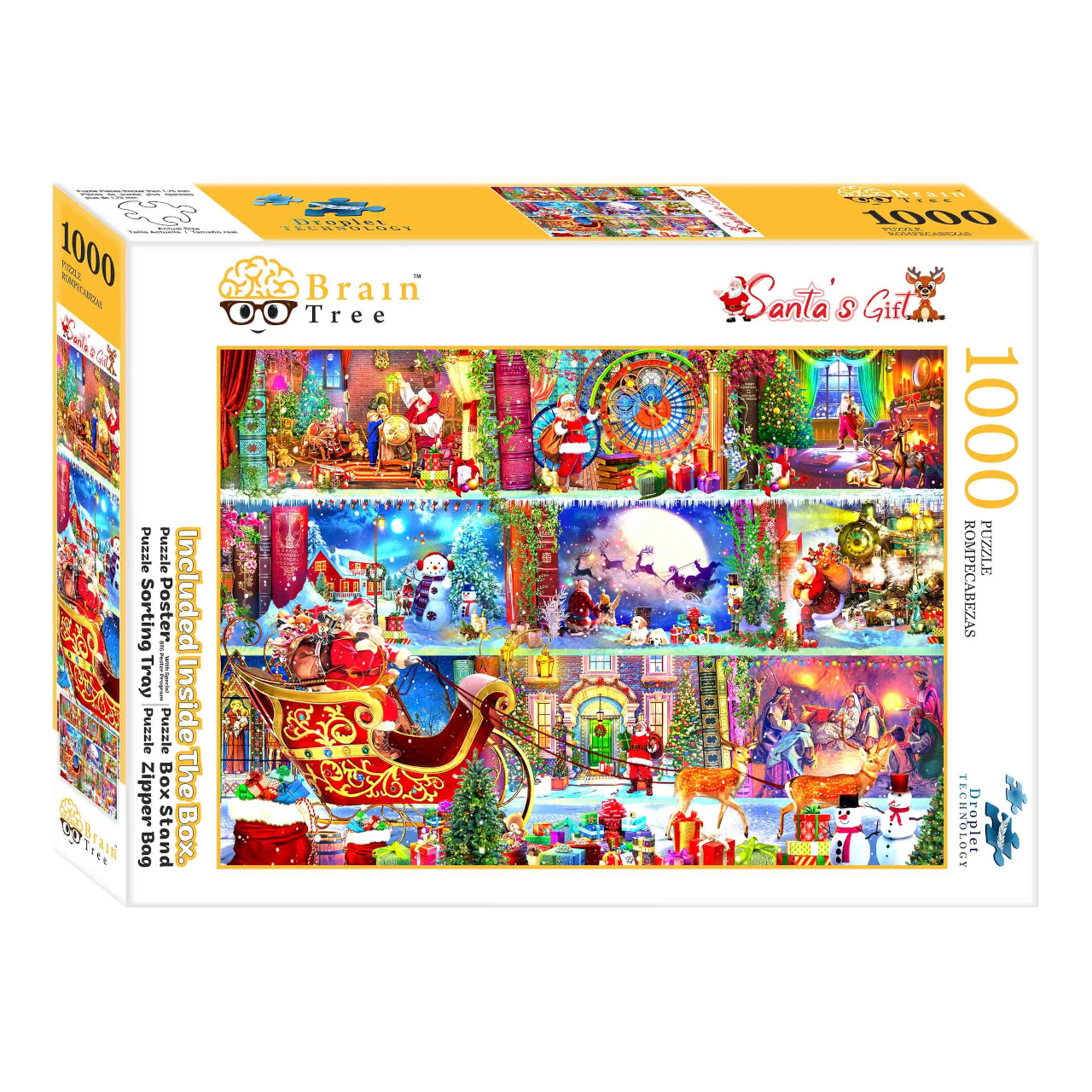 Levně Brain Tree Puzzle Santovy dárky 1000 dílků