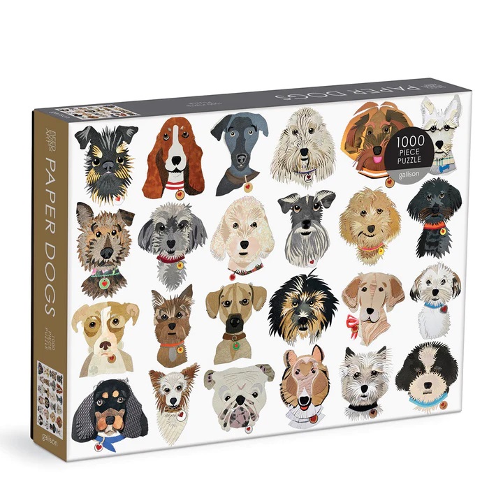 Levně Galison Puzzle Papíroví psi 1000 dílků