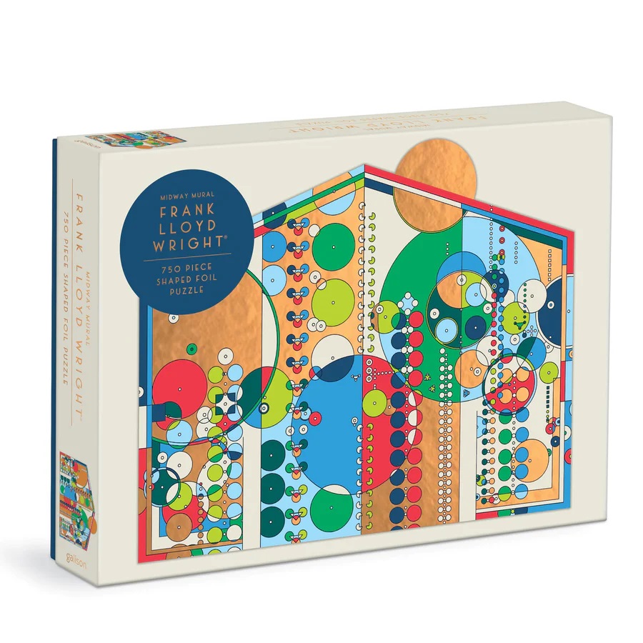 Levně Galison Fóliové tvarované puzzle Nástěnná malba 750 dílků