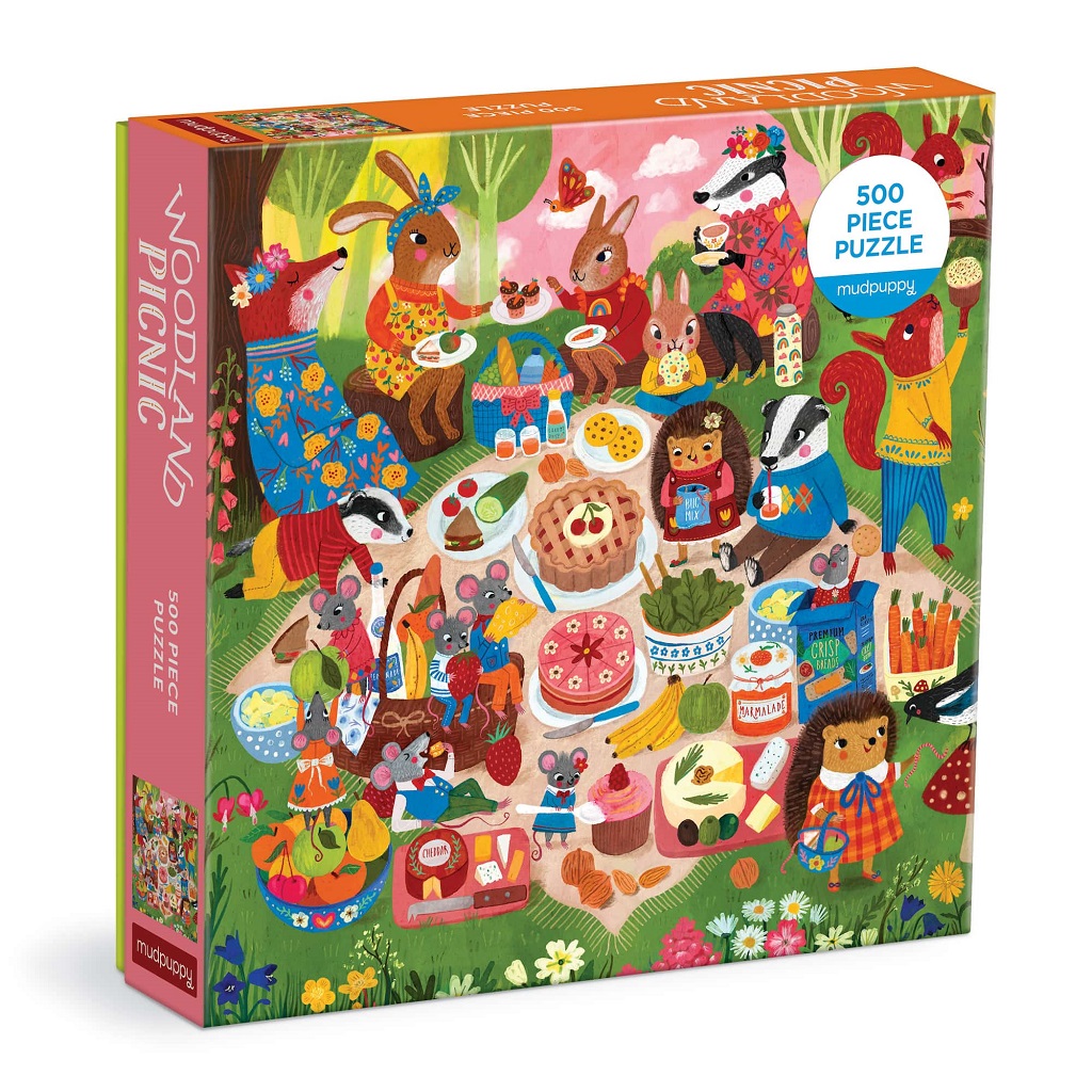Levně Mudpuppy Puzzle Piknik v lese 500 dílků