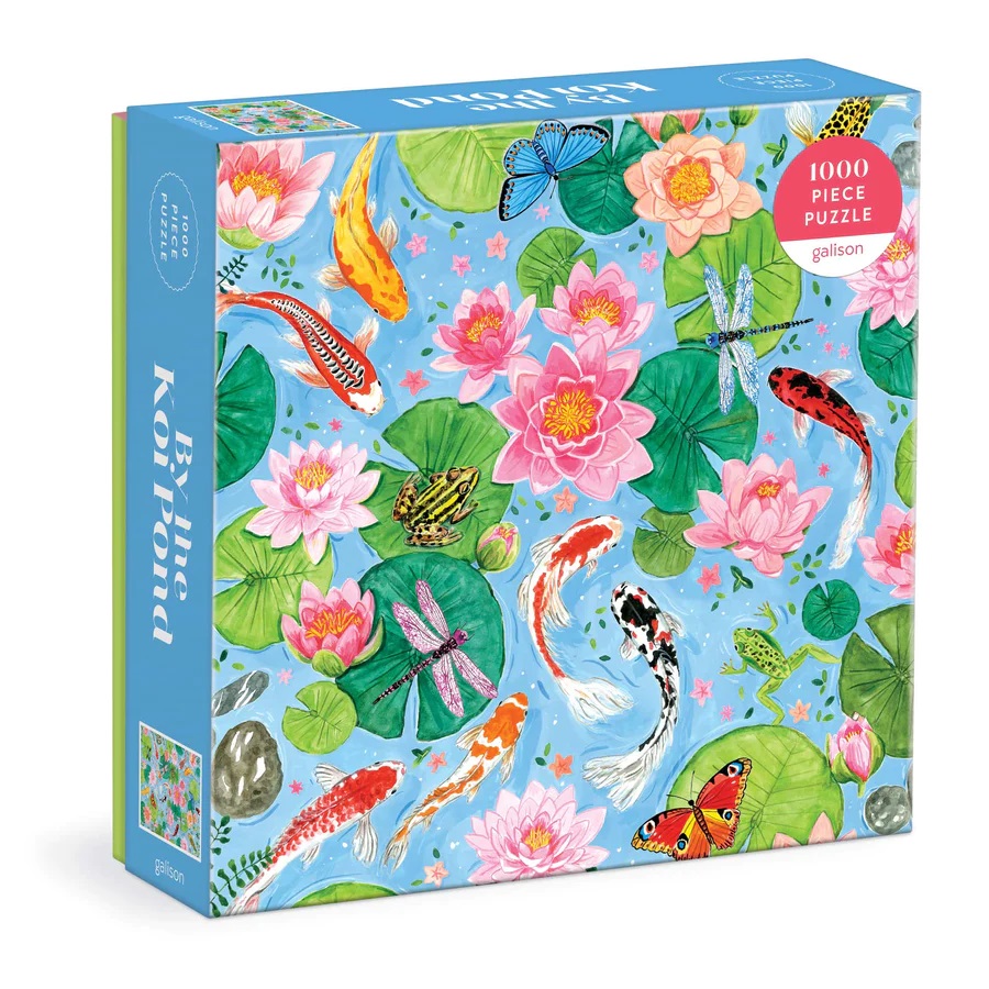 Levně Galison Puzzle Rybníček s Koi kapry 1000 dílků