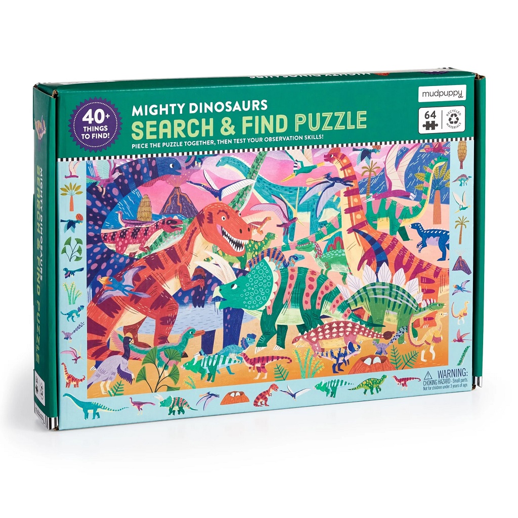 Levně Mudpuppy Puzzle Majestátní dinosauři 64 dílků