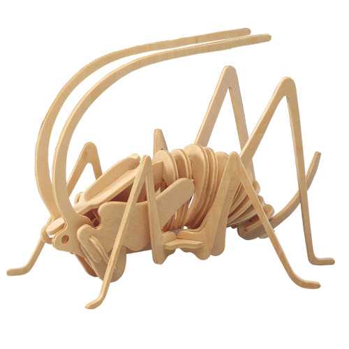 Levně Woodcraft Dřevěné 3D puzzle cvrček