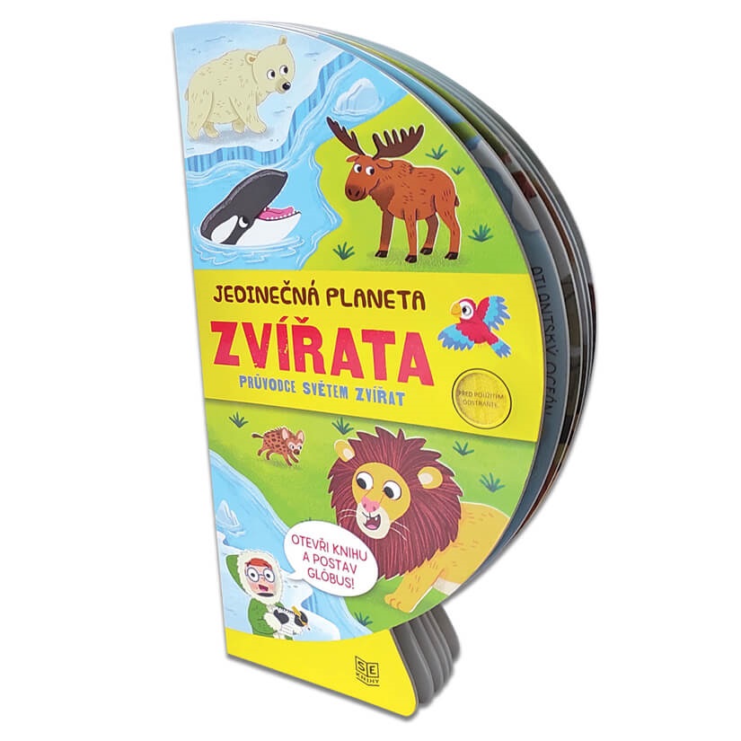 Levně Pexi Knížka rozkládací glóbus - Zvířata