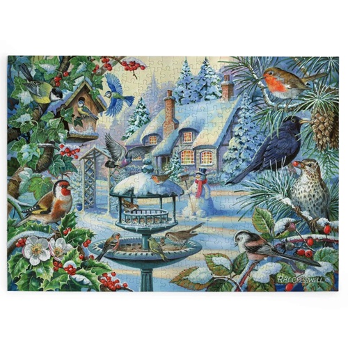 HOP Puzzle Ptáci v zimě 500 velkých dílků