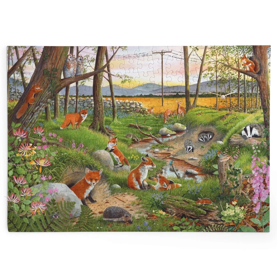HOP Puzzle Život v lese za soumraku 250 velkých dílků