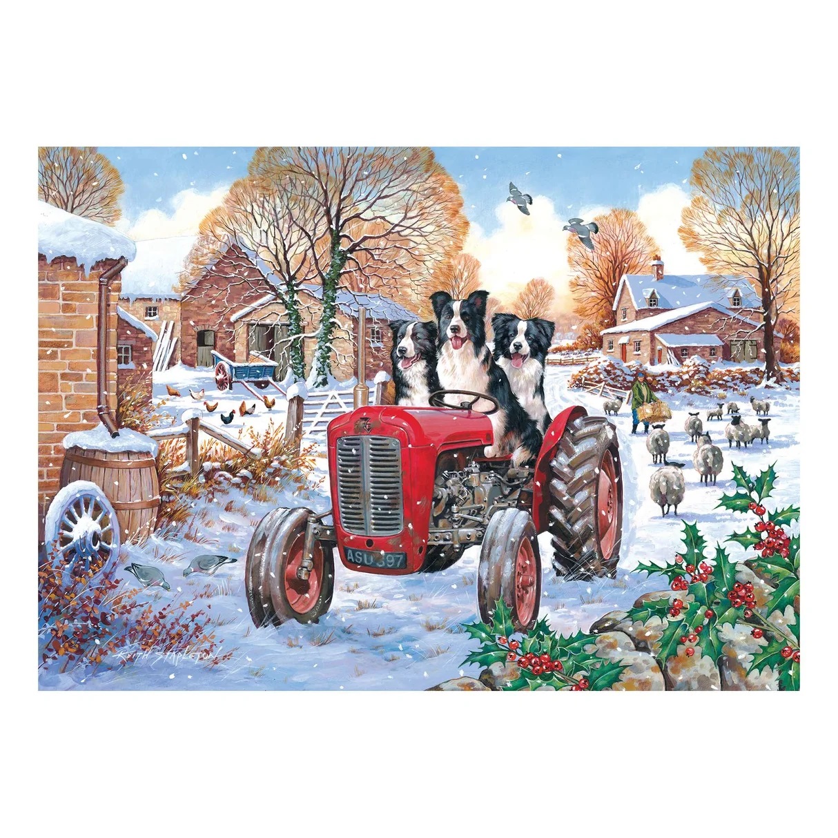 HOP Puzzle Psí život na farmě 1000 dílků